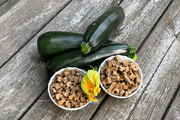 Innereien vom Lamm-Zucchini